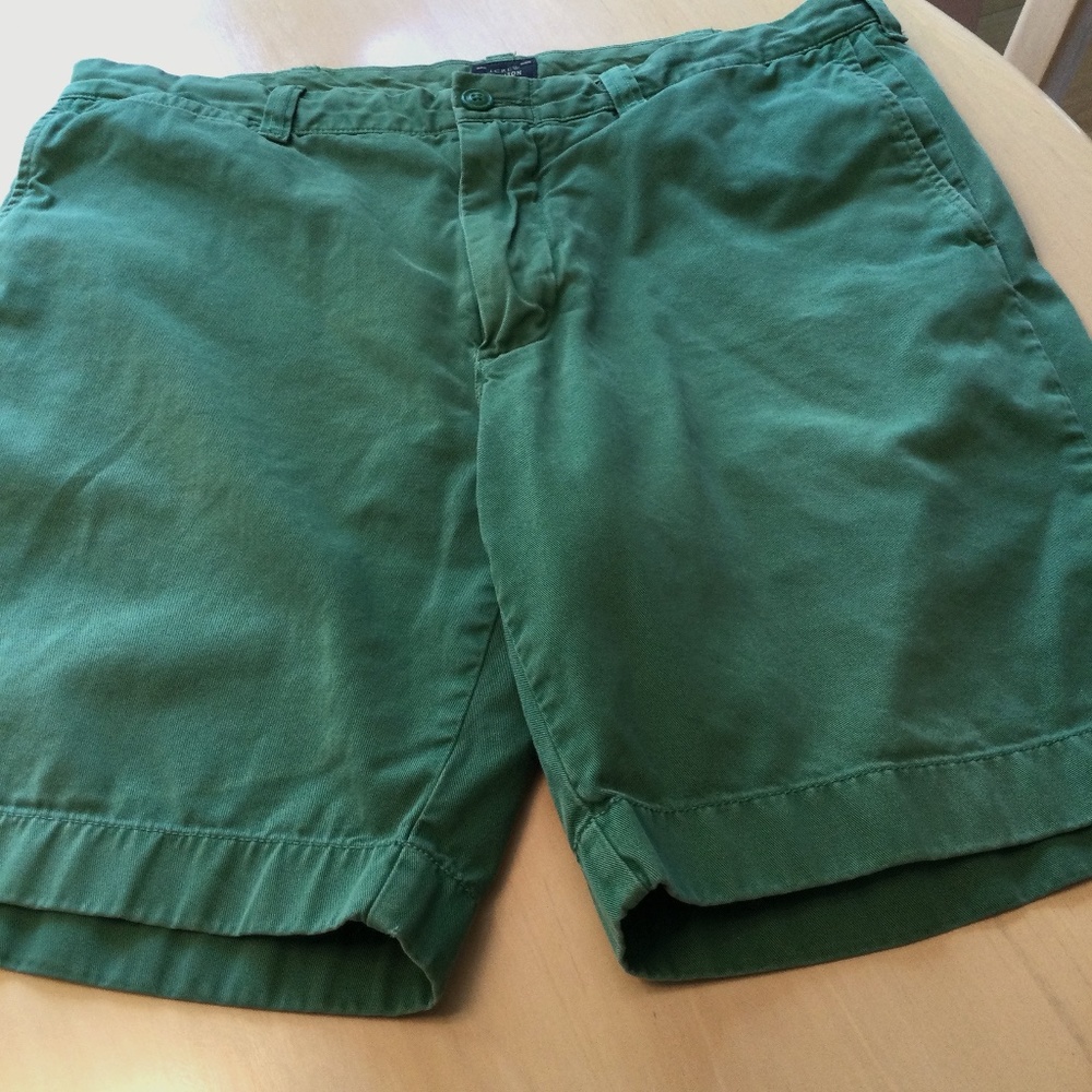 Kelly Green J Crew Stanton Twill Shorts Size 35